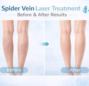 Laser Treatment for Spider Veins Before and After Results